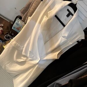 Forever 21 White Blazer with Graphic Design